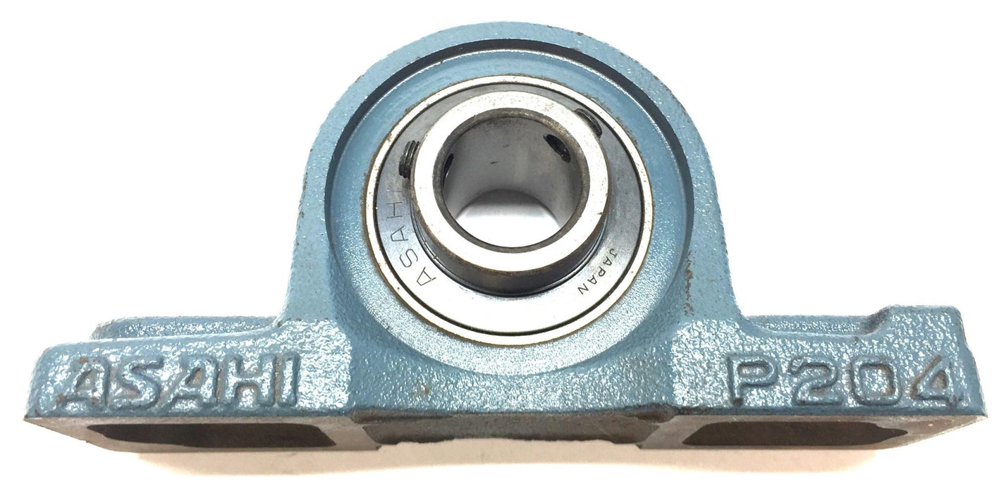 Asahi 2-Hole Mount Pillow Block Bearing Assembly P204 (UC204) NOS