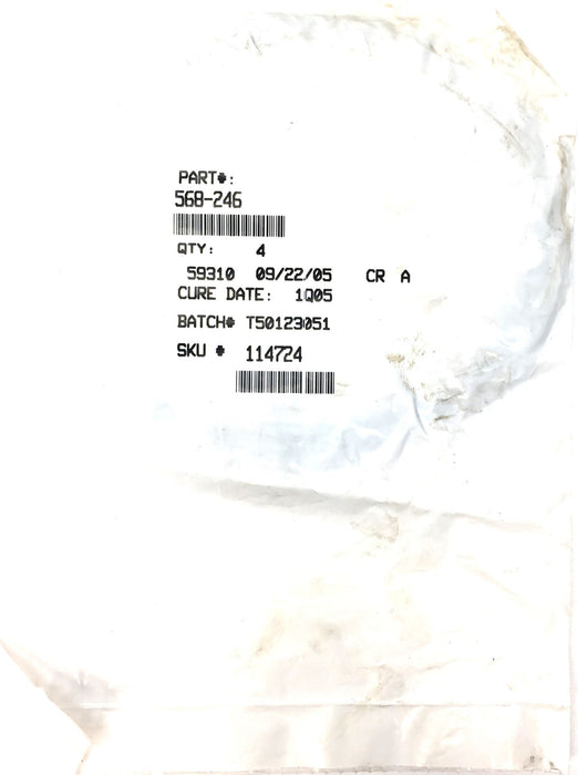 Unbranded Black Nitrile O-Ring Seal Pack (4pcs) 568-246 NOS