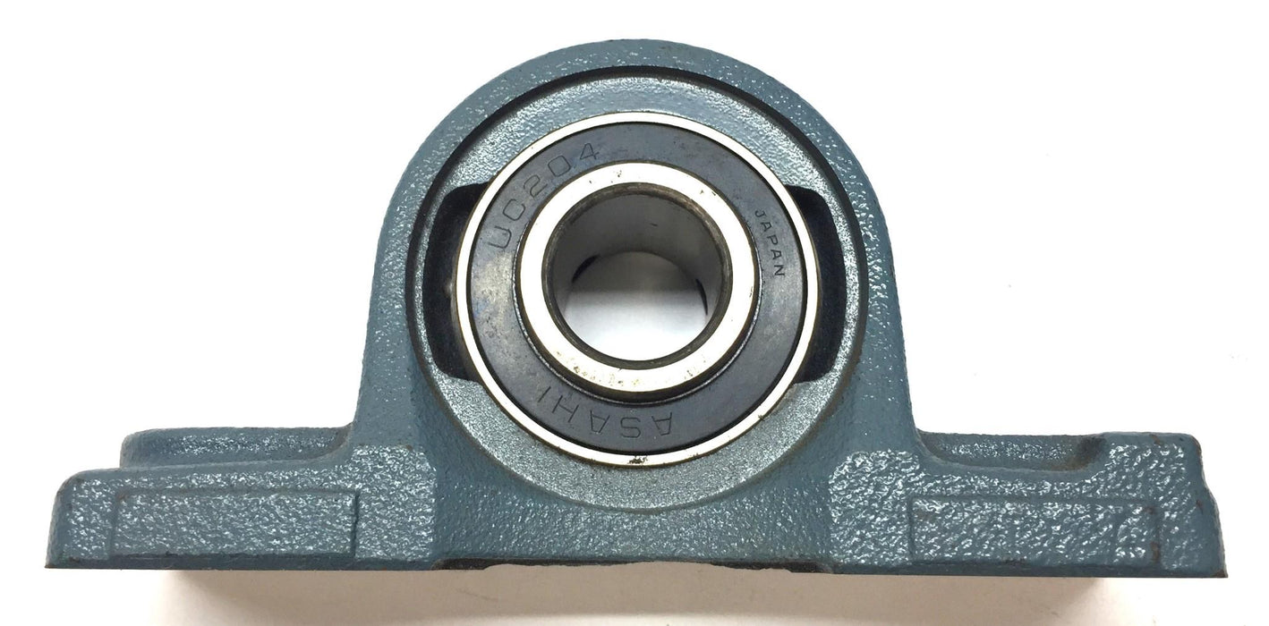 Asahi 2-Hole Mount Pillow Block Bearing Assembly P204 (UC204) NOS