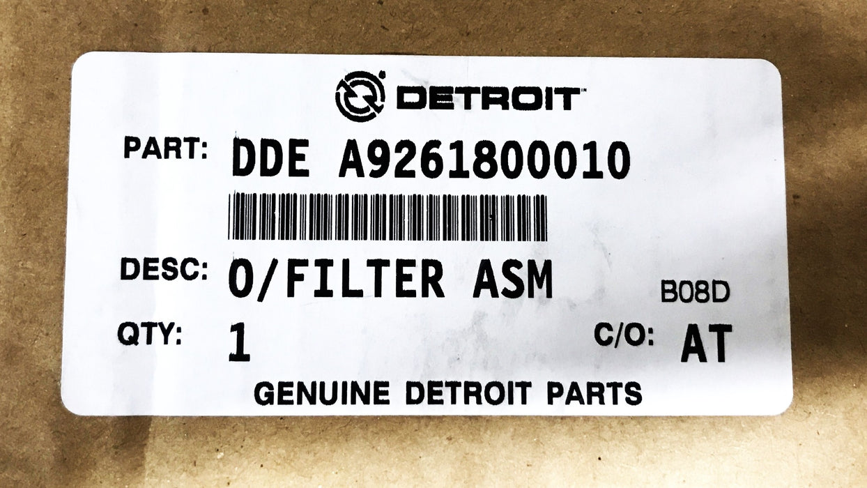 Detroit Diesel Oil Filter Assembly DDE-A9261800010 NOS