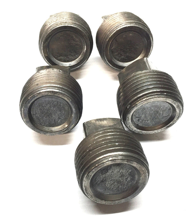 MSC Solid Steel Square Head 1" Pipe Plug [Lot of 5] NOS