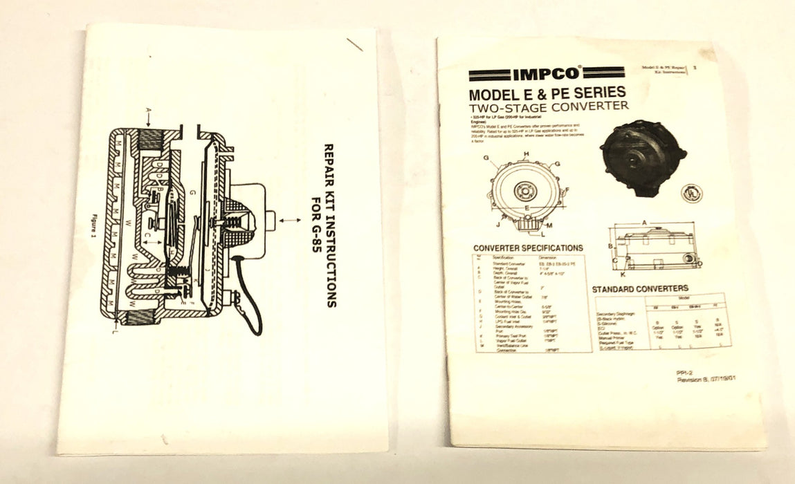 Total Source/IMPCO Repair Kit LP226-9036 NOS
