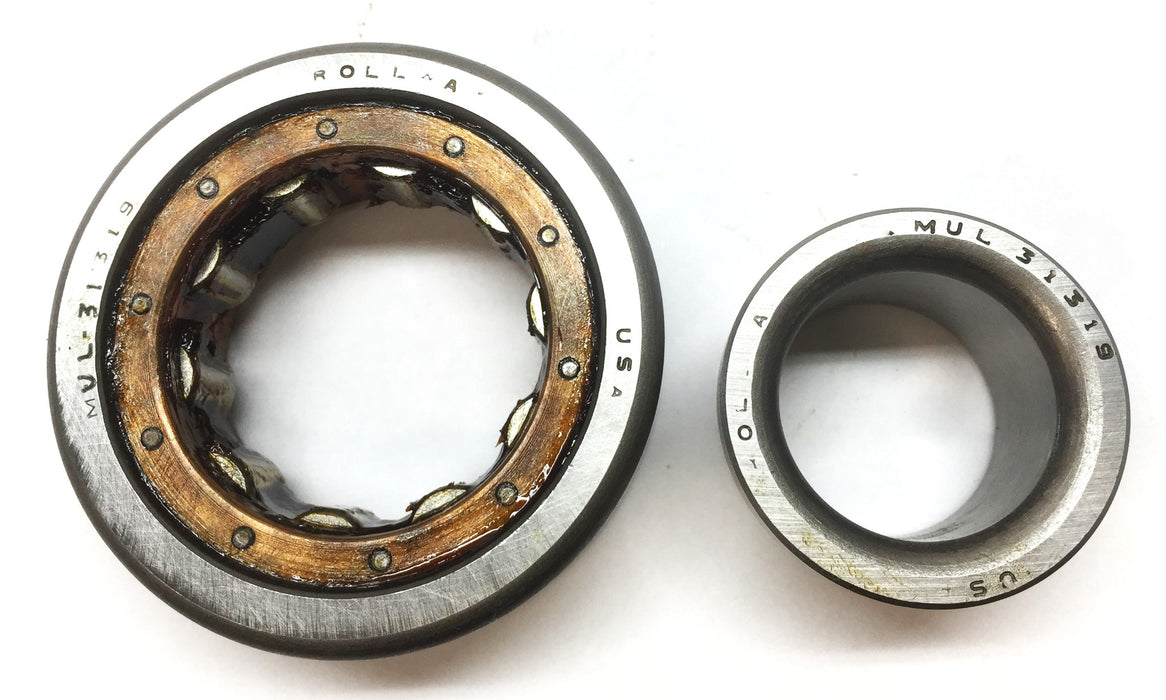 Rollway Shielded Cylindrical Roller Bearing MUL31319 NOS
