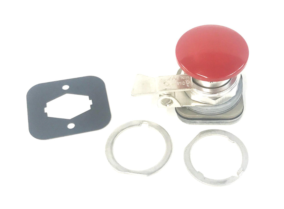 Allen-Bradley Pushbutton Mushroom Head W/Locking Attachment SeriesN 800T-D6Q NOS
