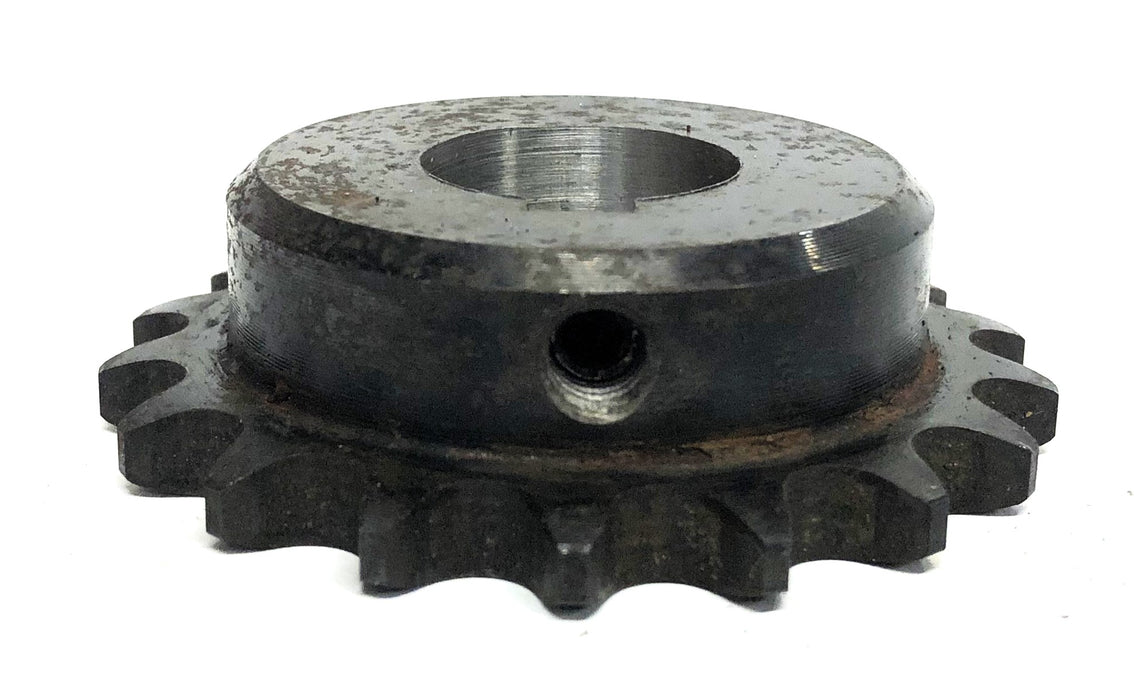 Tsubaki 18 Tooth 1.03 Inch ID 2.24 Inch OD Sprocket RS40-B18 USED