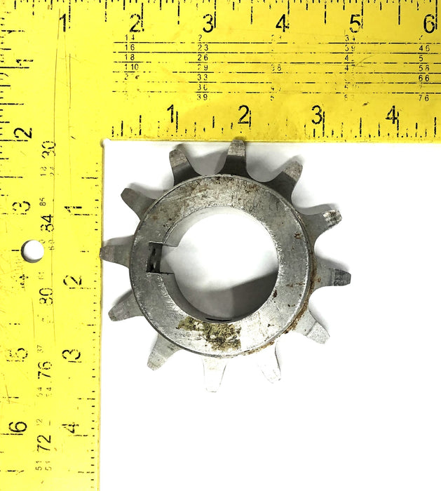 Ashworth 12 Tooth Sprocket With 0.37 Inch Keyway 1.44 Inch Bore USED