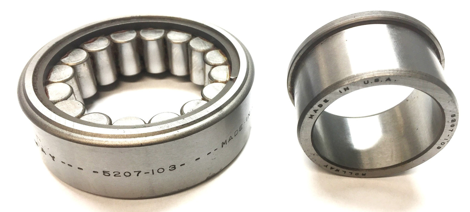 Rollway Cylindrical Ball Bearing with Inner Race 5207-103 NOS
