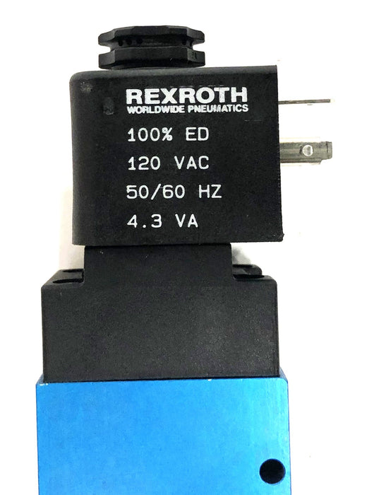 Rexroth 100% ED 120VAC 50/60Hz 4.3 VA Automatic Valve L0702AAWR NOS