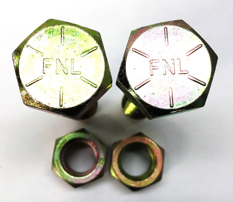 FNL 1"-8 x 4-1/2" Hex Head Bolt and Nut [Lot of 2] NOS
