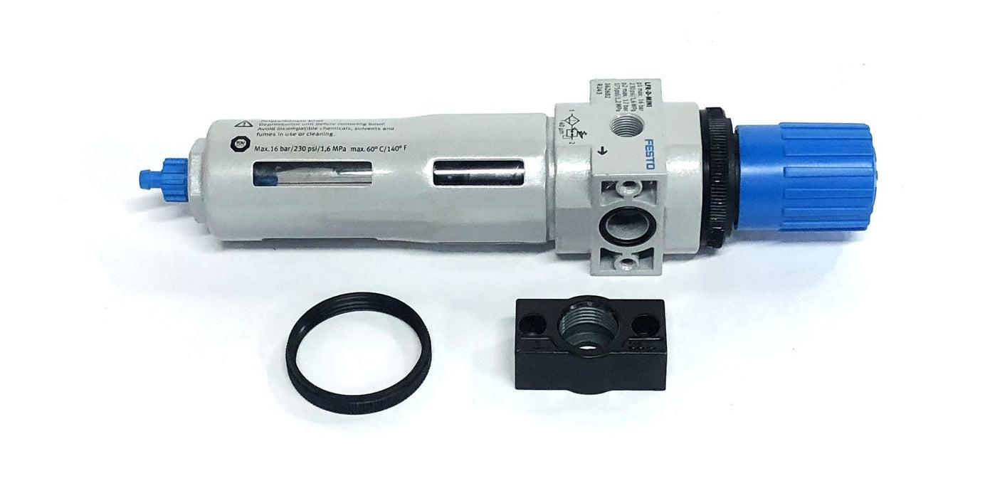 Festo 162682 R243 Pneumatic Filer Regulator No Pressure Gauge LFR-D-MINI NOS