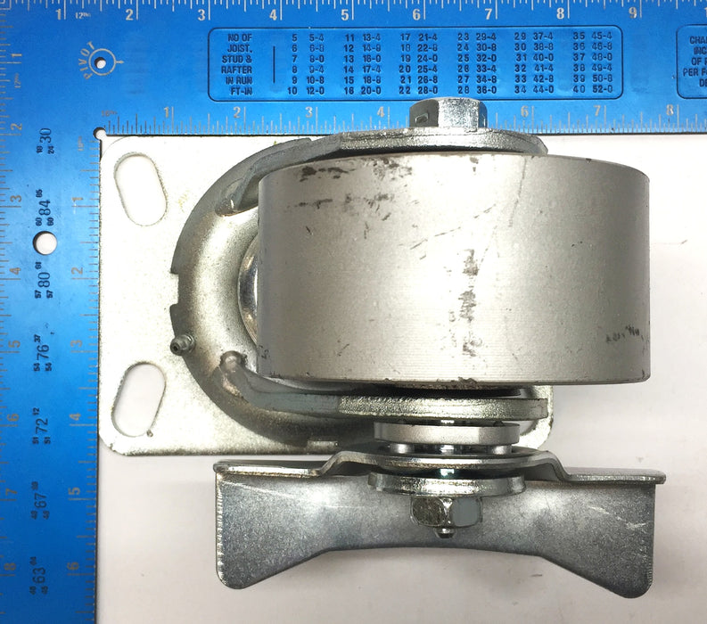 S.C 4" Wheel Dia. Caster Wheel with 4-1/2" x 6-1/4" Bearing Swivel Plate NOS