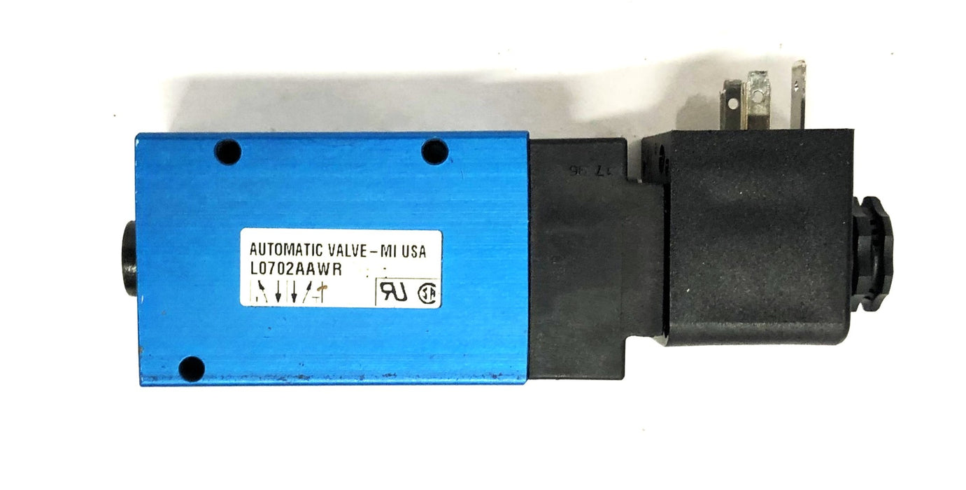 Rexroth 100% ED 120VAC 50/60Hz 4.3 VA Automatic Valve L0702AAWR NOS