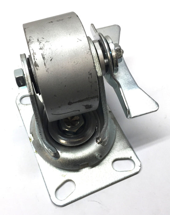 S.C 4" Wheel Dia. Caster Wheel with 4-1/2" x 6-1/4" Bearing Swivel Plate NOS