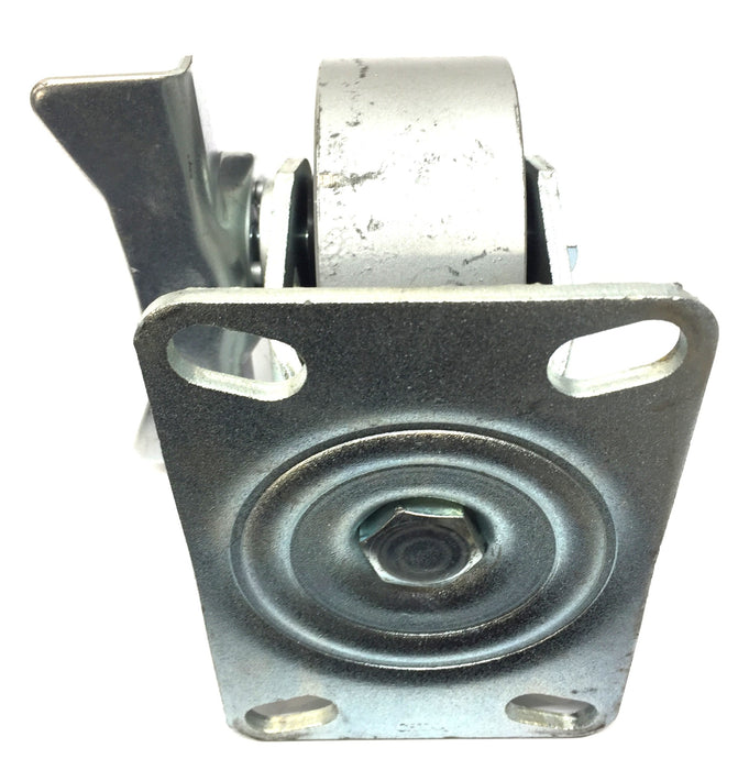 S.C 4" Wheel Dia. Caster Wheel with 4-1/2" x 6-1/4" Bearing Swivel Plate NOS