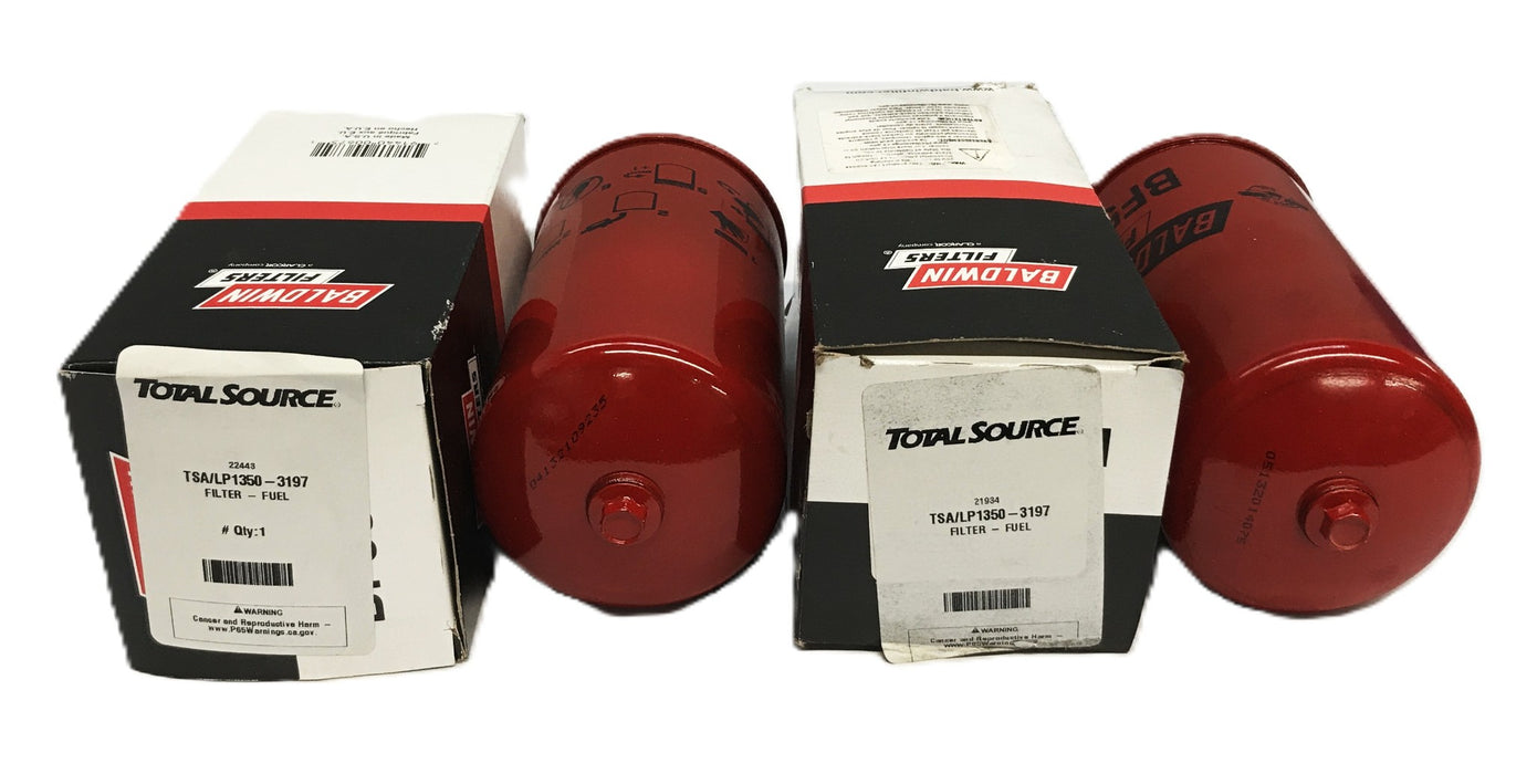 Total Source Forklift Spin-on Fuel Filter LP1350-3197 [Lot of 2] NOS