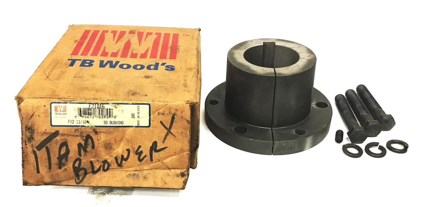 TB Woods 2-5/8 inch Bore SG Bushing F21116 NOS