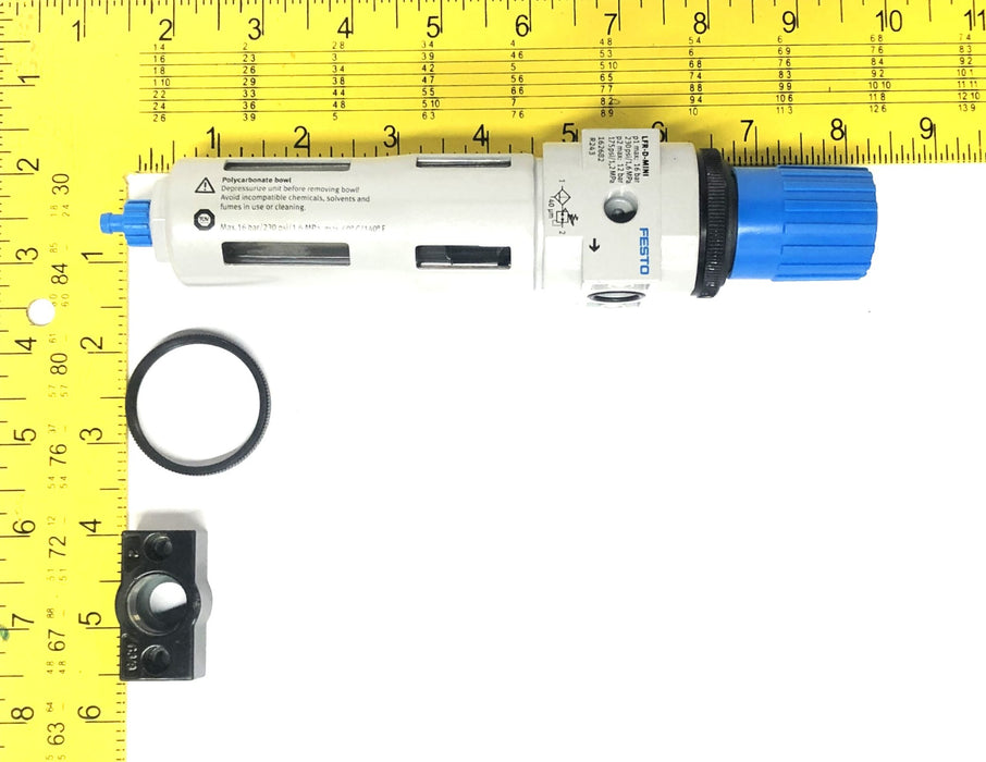 Festo 162682 R243 Pneumatic Filer Regulator No Pressure Gauge LFR-D-MINI NOS