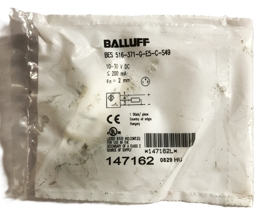 Balluff Proximity Sensor BES 516-371-G-E5-C-S49 NOS