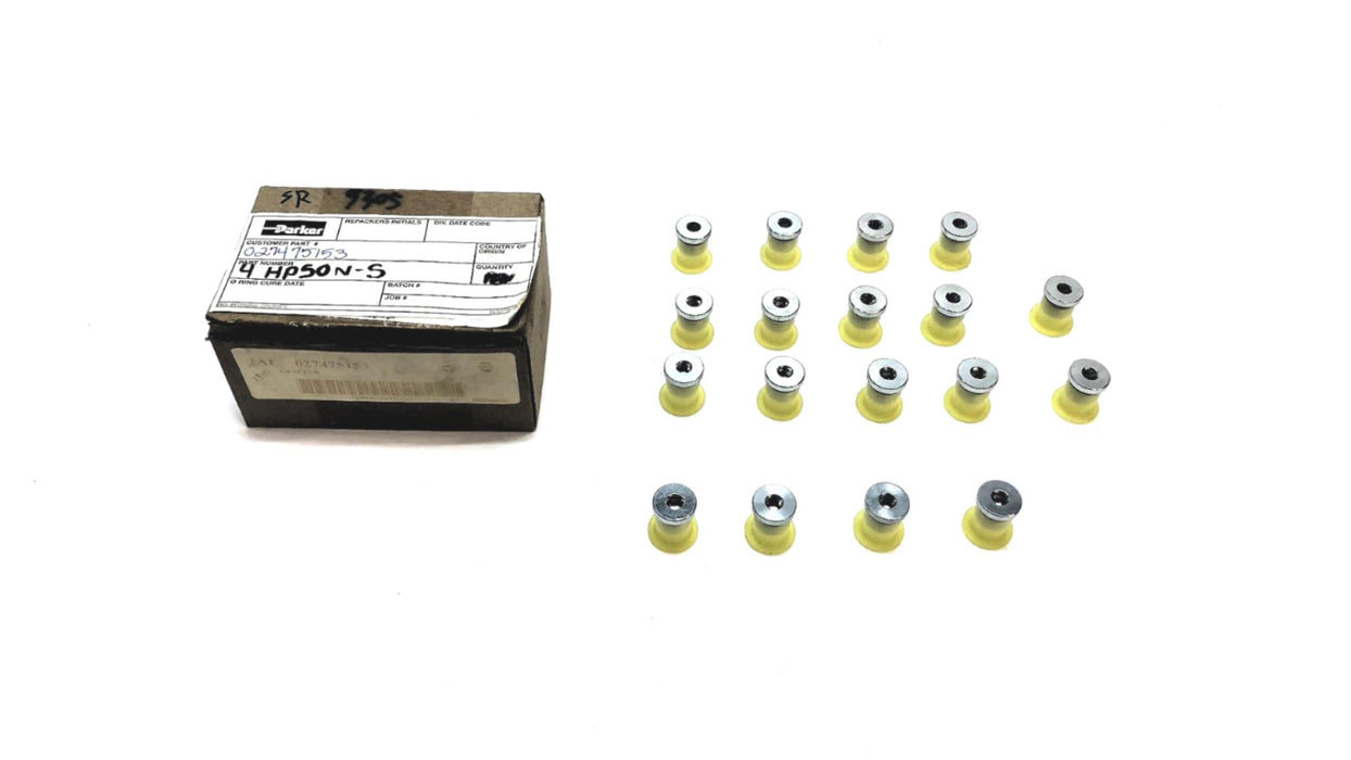 Parker 7/16" Plug Adapter 4 HP50N-S [Lot of 18] NOS
