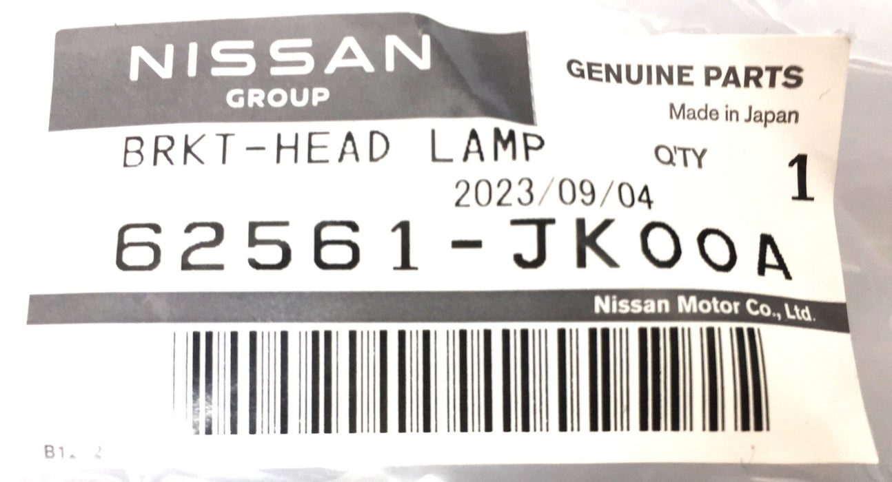 Nissan Group Headlamp Bracket Mount 62561-JK00A NOS
