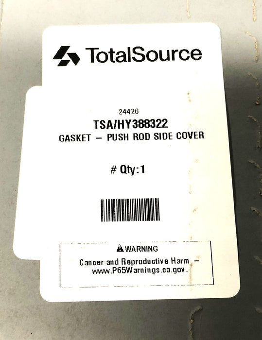 Total Source Push Rod Side Cover Gasket HY388322 [Lot of 2] NOS