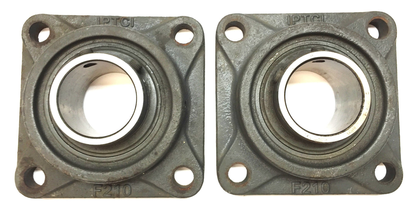IPTCI 4-Bolt Flange Pillow Block Bearing Mount F210 [Lot of 2] USED