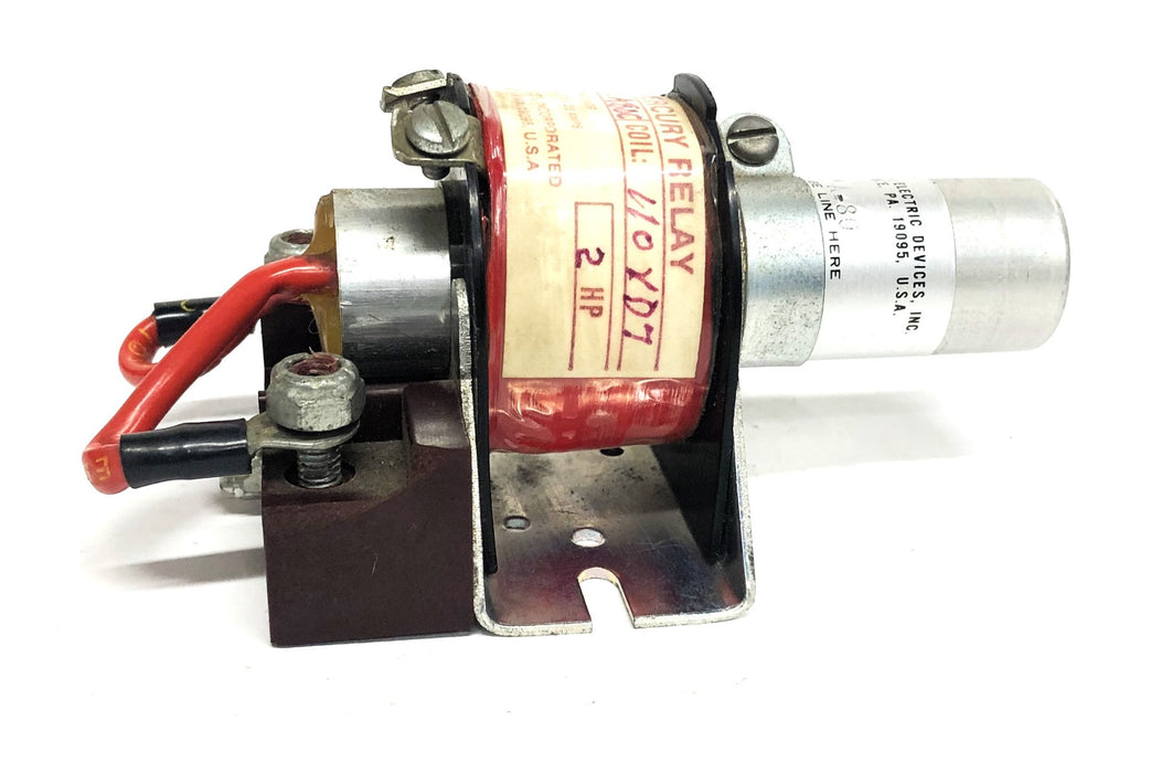 Mack Electric Devices Frame FN Coil 110XD7 2HP Mercury Relay A80C NOS