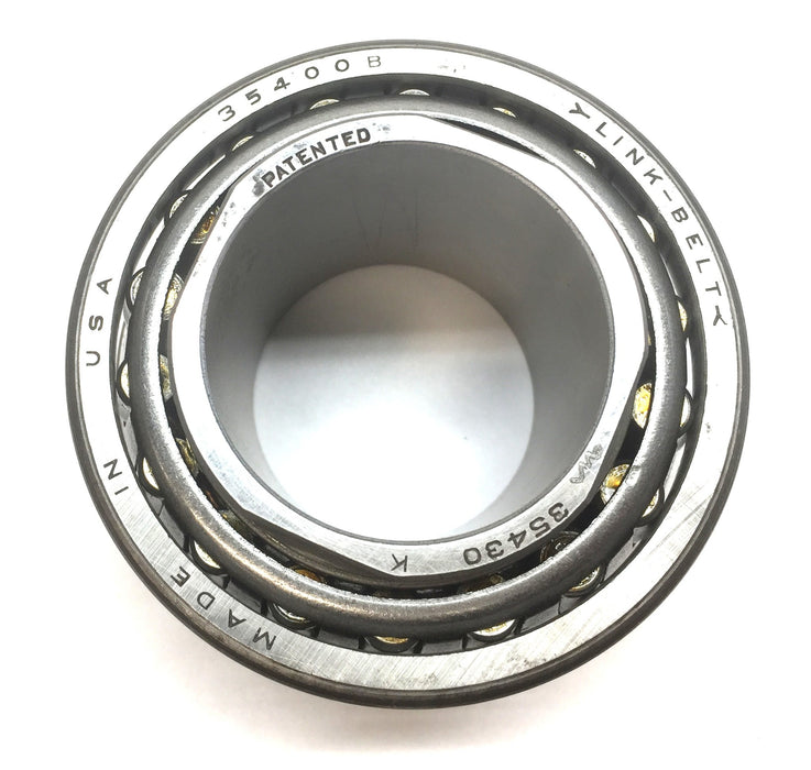 Link-Belt Tapered Cone Roller Bearing 35430K with Outer Race Cups (35400B) NOS