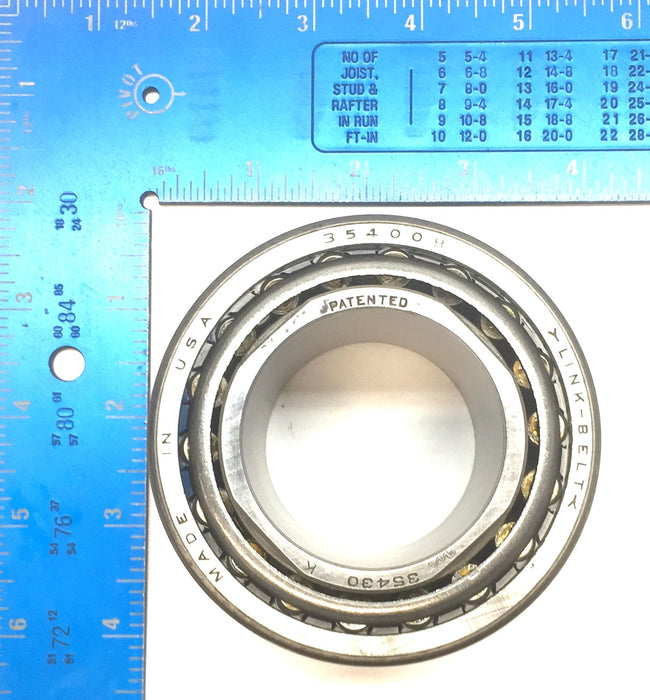 Link-Belt Tapered Cone Roller Bearing 35430K with Outer Race Cups (35400B) NOS