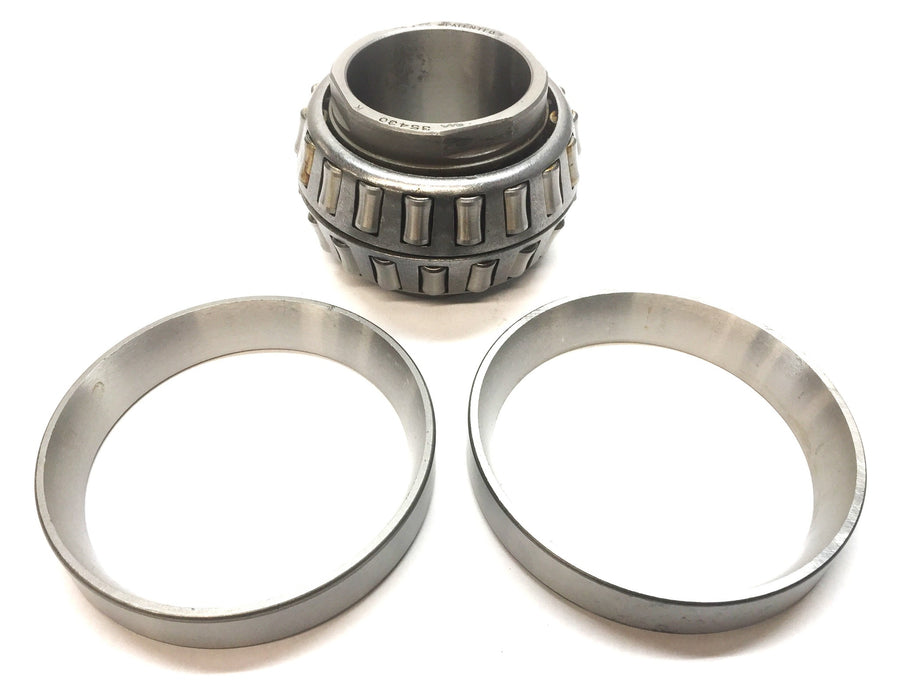 Link-Belt Tapered Cone Roller Bearing 35430K with Outer Race Cups (35400B) NOS