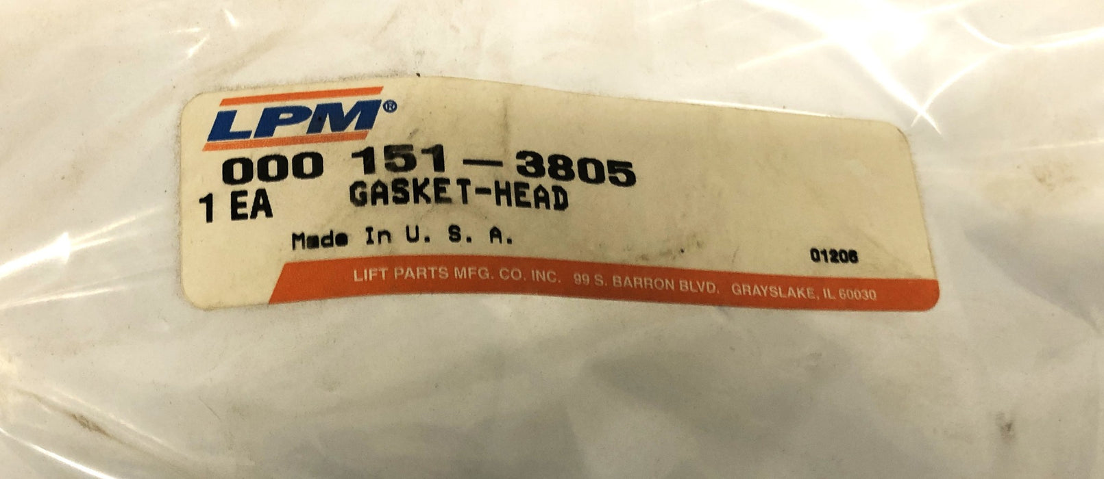 LPM Gasket 151-3805 (1513805) NOS