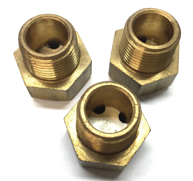 Unbranded Brass 3/4" Check Valve Adapter with Sight Glass [Lot of 3] NOS