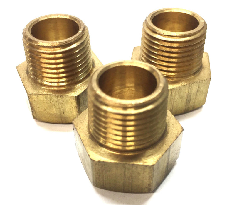 Unbranded Brass 3/4" Check Valve Adapter with Sight Glass [Lot of 3] NOS