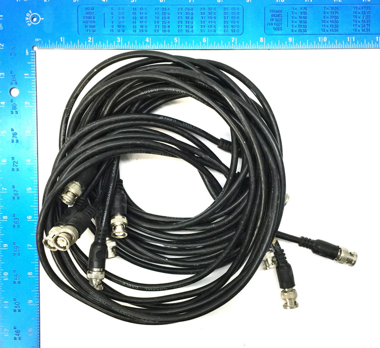 Unbranded 6' Coaxial Male to Male Twist-Lock Video Cable RG59/U [Lot of 6] NOS