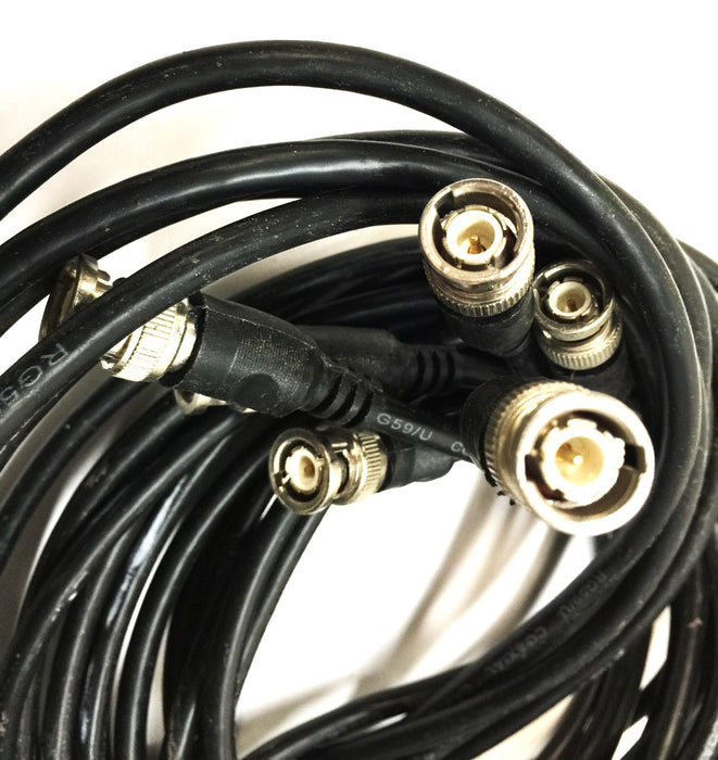 Unbranded 6' Coaxial Male to Male Twist-Lock Video Cable RG59/U [Lot of 6] NOS