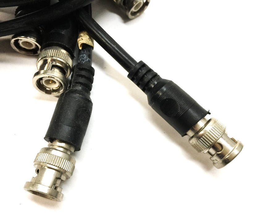 Unbranded 6' Coaxial Male to Male Twist-Lock Video Cable RG59/U [Lot of 6] NOS