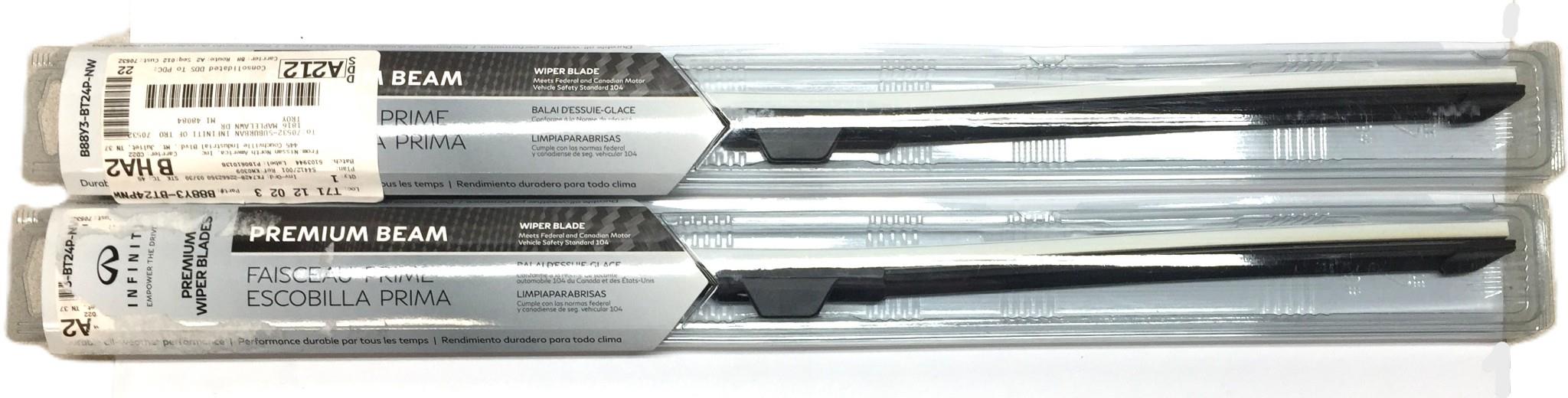 Nissan Group Wiper Blade B88Y3-BT24P-NW [Lot of 2] NOS