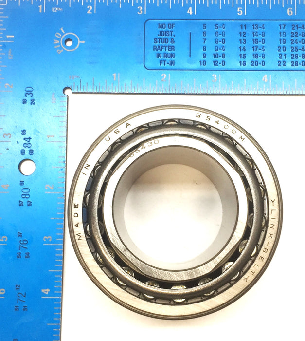 Link-Belt Tapered Cone Roller Bearing 35430R with Outer Race Cups (35400M) NOS