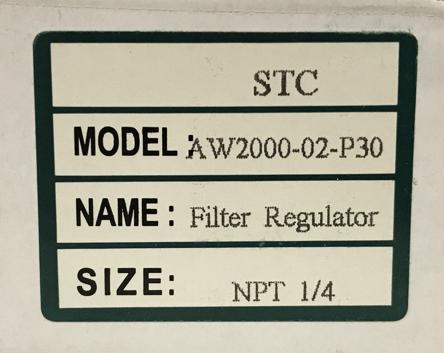 STC Filter Regulator AW2000-02-P30 NOS