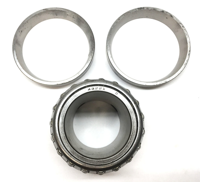 Link-Belt Ball Bearing Insert 43221D (No Box) with Outer Race Cup (2) 43200X NOS