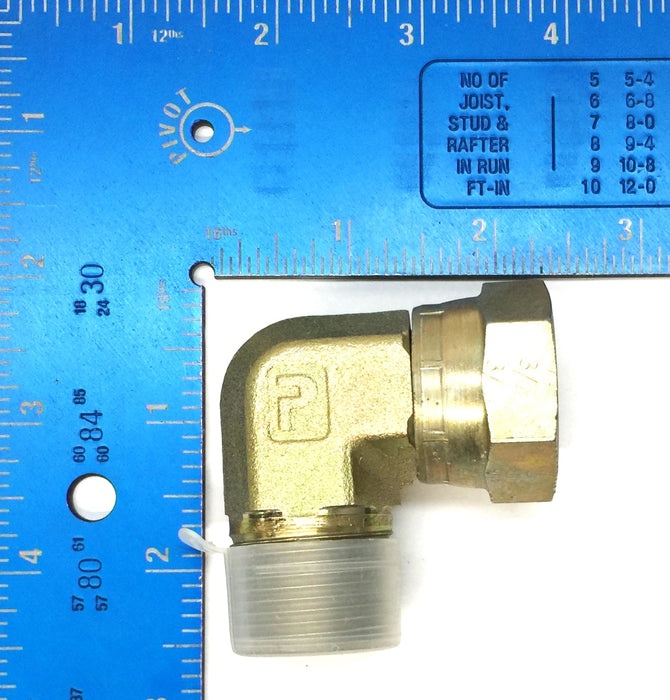 Parker 90 Degree Swivel Elbow 2107-12-12 (3/4"NPTF x 3/4 NPSM) [Lot of 3] NOS