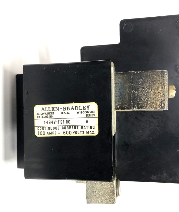 Allen-Bradley 100AMP 600VAC 250VDC Series A Line Terminal Guard 1494V-DS100 USED