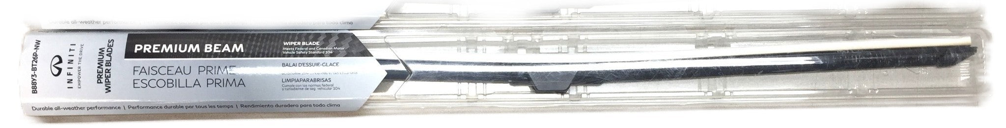 Nissan Group Premium Beam Windshield Wiper Blade B88Y3-BT26P-NW NOS