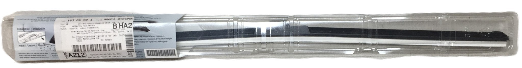 Nissan Group Premium Beam Windshield Wiper Blade B88Y3-BT26P-NW NOS