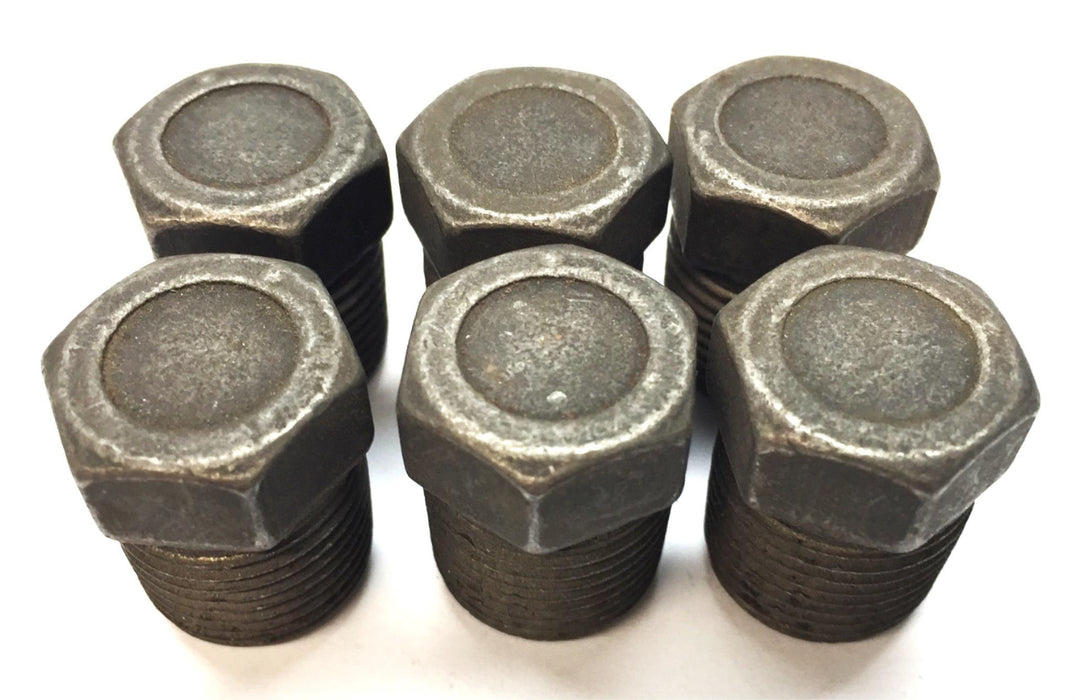 Unbranded 3/4" x 1" Steel Hex Head Pipe Plug [Lot of 6] NOS
