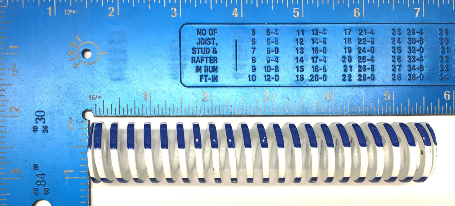 Lamina/Lempco 1" x 5" Spring with Blue Stripe 9-1620-1 (M20L) [Lot of 2] NOS