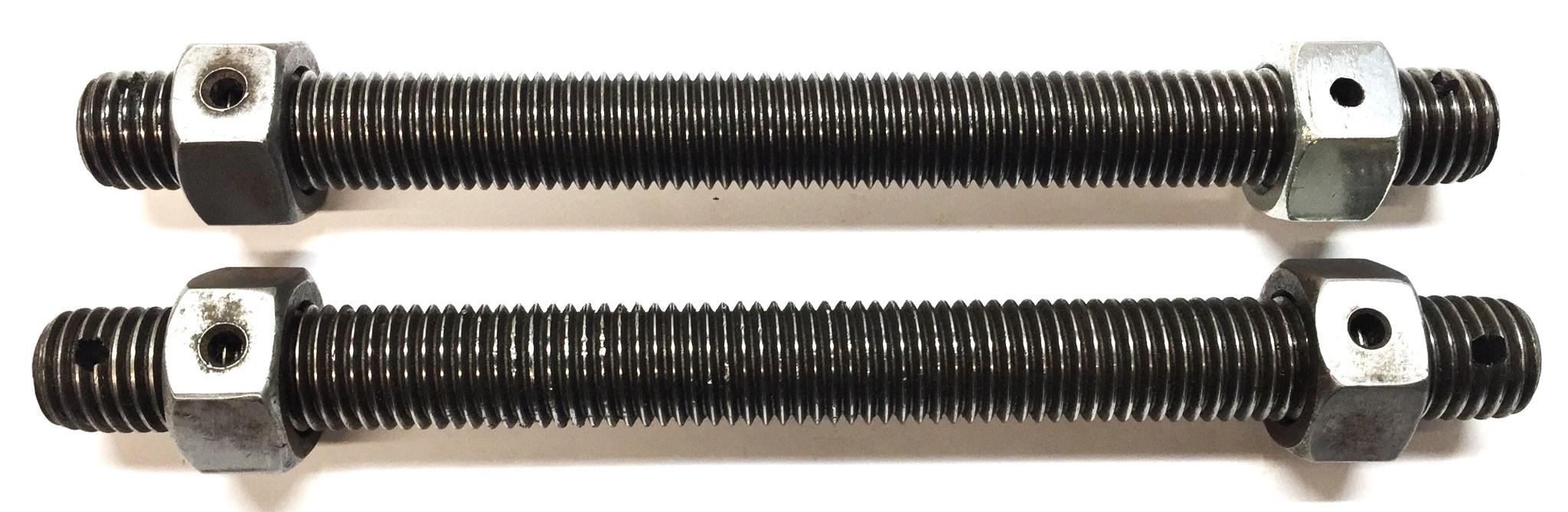 Unbranded 3/4"-10 x 8-1/2" Threaded Cottered Rod w/Nuts B7 (N06) [Lot of 2] NOS