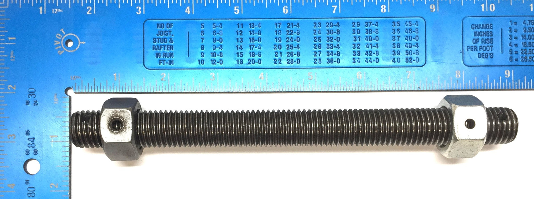 Unbranded 3/4"-10 x 8-1/2" Threaded Cottered Rod w/Nuts B7 (N06) [Lot of 2] NOS