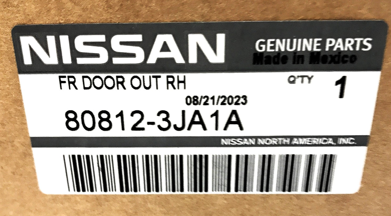 Nissan Front RH Door Black-Out Tape 80812-3JA1A NOS