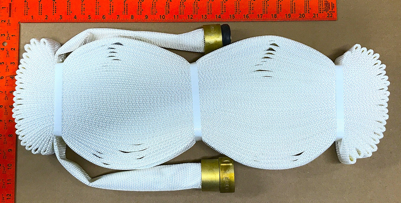 North American Firehose Poly Tuff Rubber-Lined White Fire Hose 15851 NOS